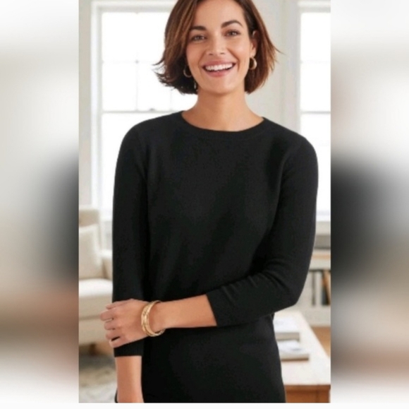 Talbots Sweaters - Talbots Black Cashmere Sweater M Petite